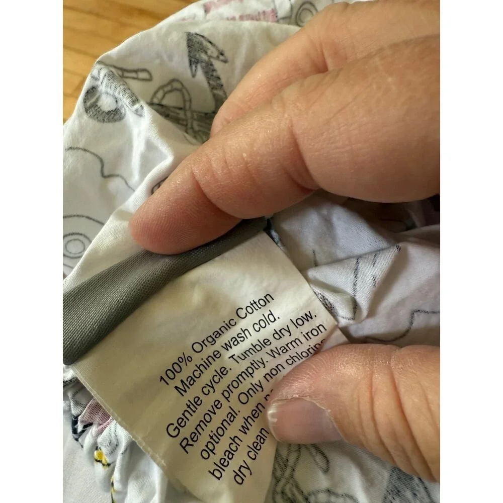Pottery‎ Barn Pirate print fitted crib sheet